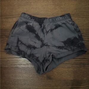 PacSun Charcoal Tie-Dye Athletic Shorts